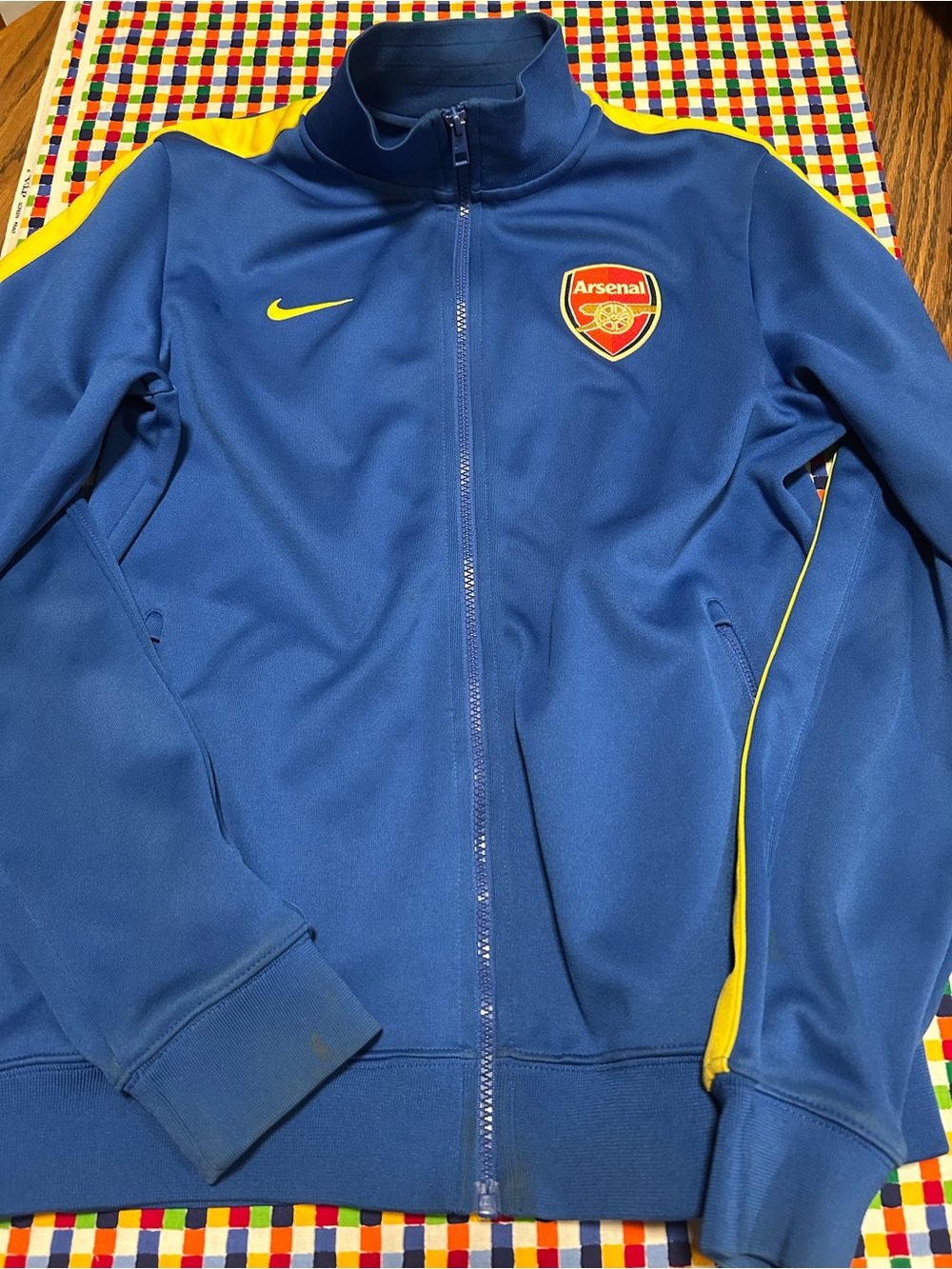 Nike ARSENAL LONDON N98 AUTHENTIC FOOTBALL SOCCER TRACK JACKET M
